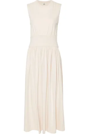 Totême Vestido midi con pretina ajustada