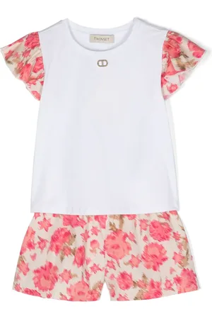 Twin-Set Set de shorts con placa del logo