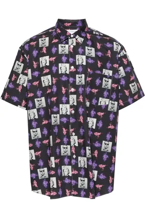 Comme des Garçons Camisa de popelina con estampado Andy Warhol