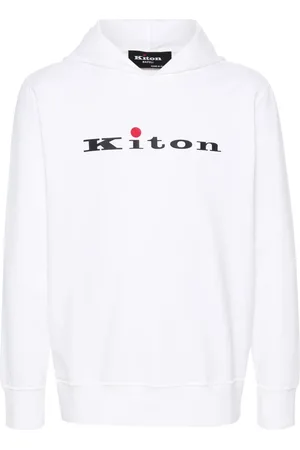 Kiton Hoodie con logo de goma
