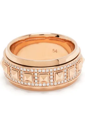 Statement Anillo Rockaway Spinner en oro rosa de 18 kt con diamante