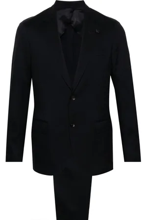 LARDINI Traje con botones y detalle de broche