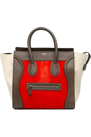 Céline Tote Mini Tricolor Pony Hair Luggage 2012
