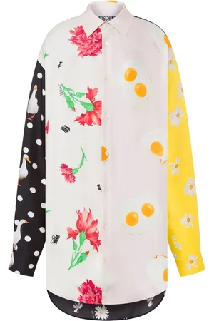 Moschino Camisa con estampados mixtos