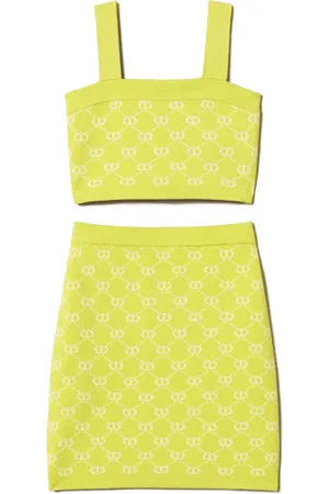 Twin-Set Set de falda con logo en intarsia