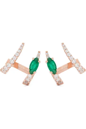 GOLD Aretes Jardin de Aire en oro rosa de 18kt con diamante