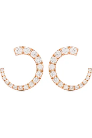 GOLD Aretes Sasa S en oro rosa de 18kt con diamantes