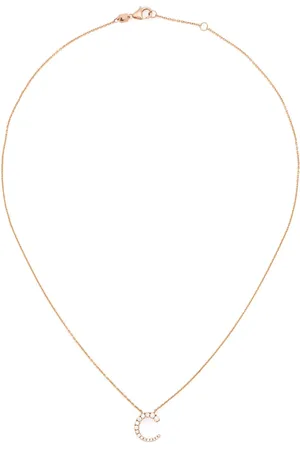 GOLD Collar Sasa S en oro rosa de 18kt con dije de diamante
