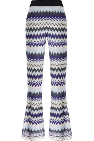 Missoni Pantalones tejidos en zigzag