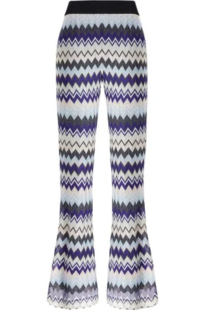 Missoni Pantalones tejidos en zigzag