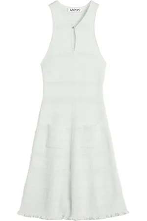 Lanvin Vestido midi tejido de canalé