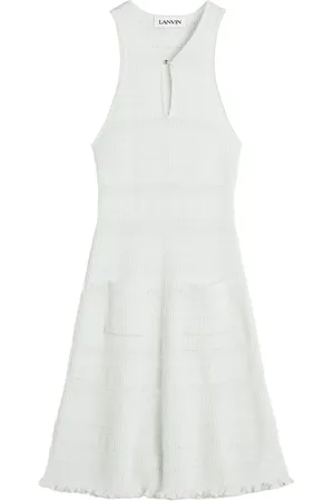 Lanvin Vestido midi tejido de canalé