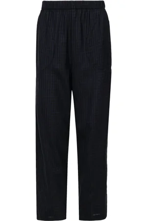 BARENA Pantalones tapered con cuadros estampados