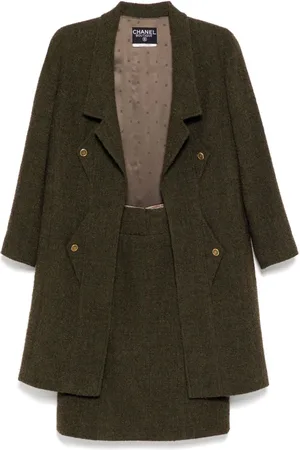 CHANEL Traje Setup Suit Jacket Skirt 1994