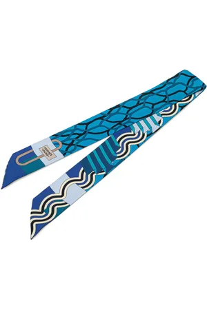 Hermès Mascada 21st Century Ballet Aquatique Silk Twilly Scarf