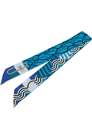 Hermès Mascada 21st Century Ballet Aquatique Silk Twilly Scarf