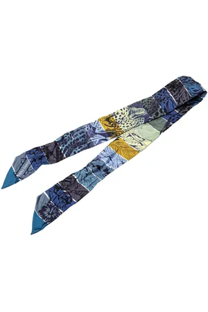 Hermès Mascada 20th Century Jungle Love Rainbow Silk Twilly Scarf