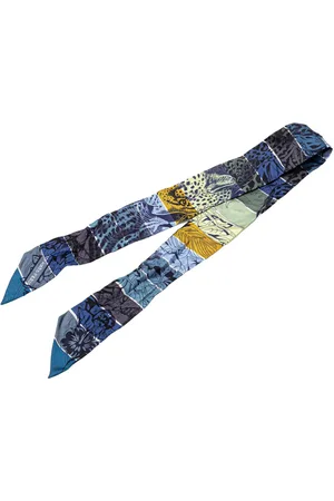 Hermès Mascada 20th Century Jungle Love Rainbow Silk Twilly Scarf