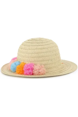Billieblush Sombrero de verano con detalle de pompón