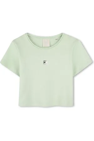 Givenchy Playera tejida de canalé con placa del logo