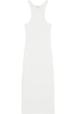 Courrèges Vestido midi de tejido jersey