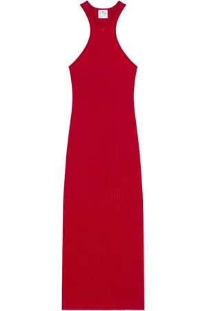 Courrèges Vestido midi scuba
