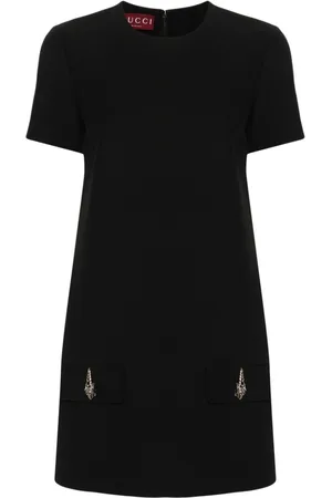 Gucci Vestido corto con motivo Tiger Head