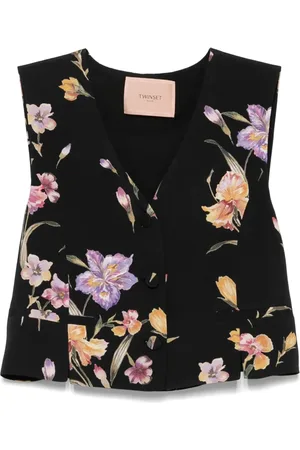 Twin-Set Chaleco con estampado floral