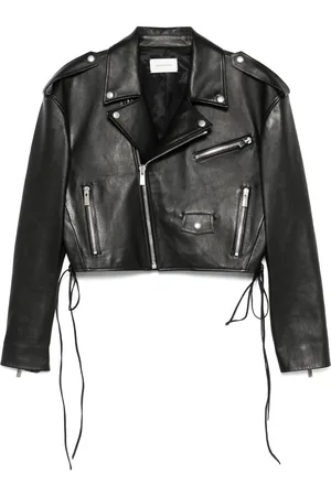 MAGDA BUTRYM Chamarra biker con diseño corto