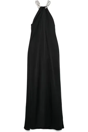 Stella McCartney Vestido largo con detalle de cadena