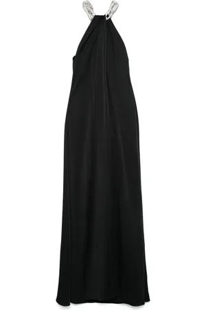 Stella McCartney Vestido largo con detalle de cadena