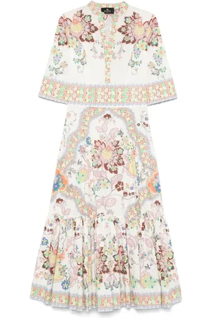 Etro Vestido largo con estampado floral