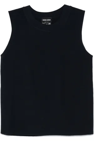 Giorgio Armani Camiseta tejida de canalé