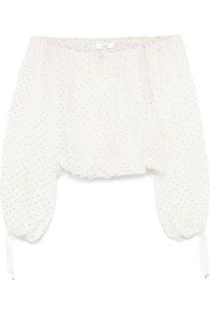 Chloé Blusa en jacquard con hombros descubiertos