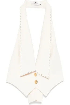 Elisabetta Franchi Chaleco con costuras en contraste