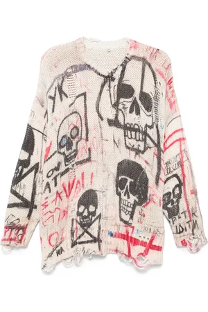 R13 Suéter estampado