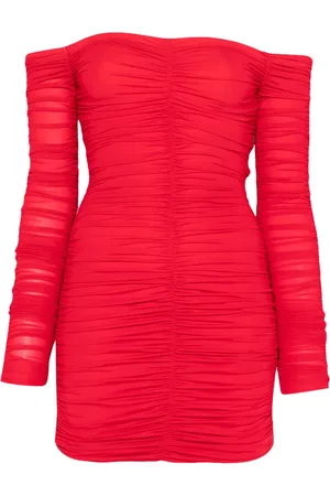BLUMARINE Vestido corto fruncido