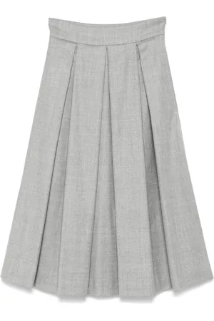 ELEVENTY Vestido midi con detalle de pliegues