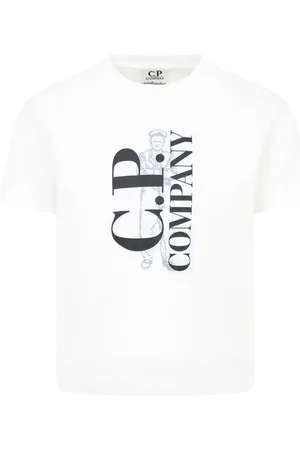 C.P. Company Playera con logo estampado