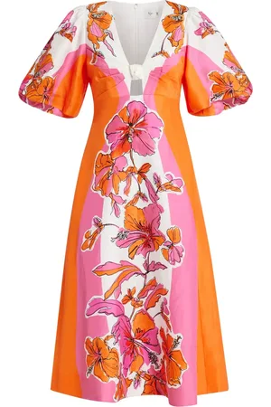 AJE Vestido midi Overflow Knotted