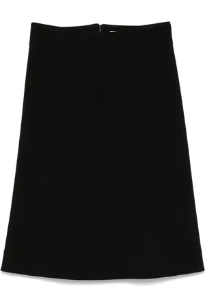 Jil Sander Falda midi con diseño acampanado