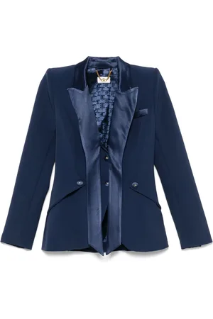 Elisabetta Franchi Blazer con solapas satinadas