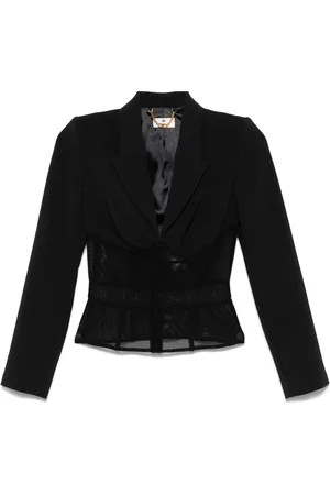 Elisabetta Franchi Blazer de tul con paneles
