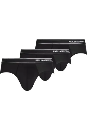 Karl Lagerfeld Pack de tres piezas de ropa interior con logo en la pretina
