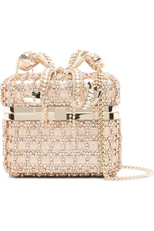 Self-Portrait Bolsa vanity mini con cristales