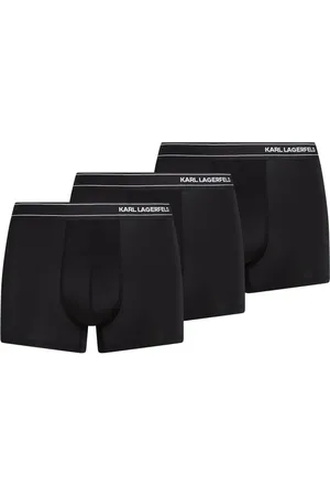 Karl Lagerfeld Pack de tres bóxeres con logo en la pretina
