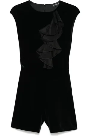Emporio Armani Jumpsuit corto de terciopelo
