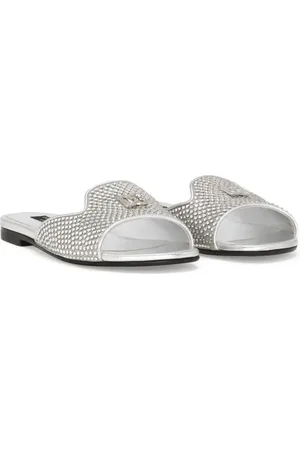 Dolce & Gabbana Sandalias con logo DG y detalles de strass
