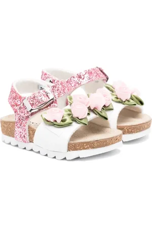 MONNALISA Sandalias con apliques de flor