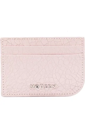 Alexander McQueen Tarjetero con efecto agrietado
